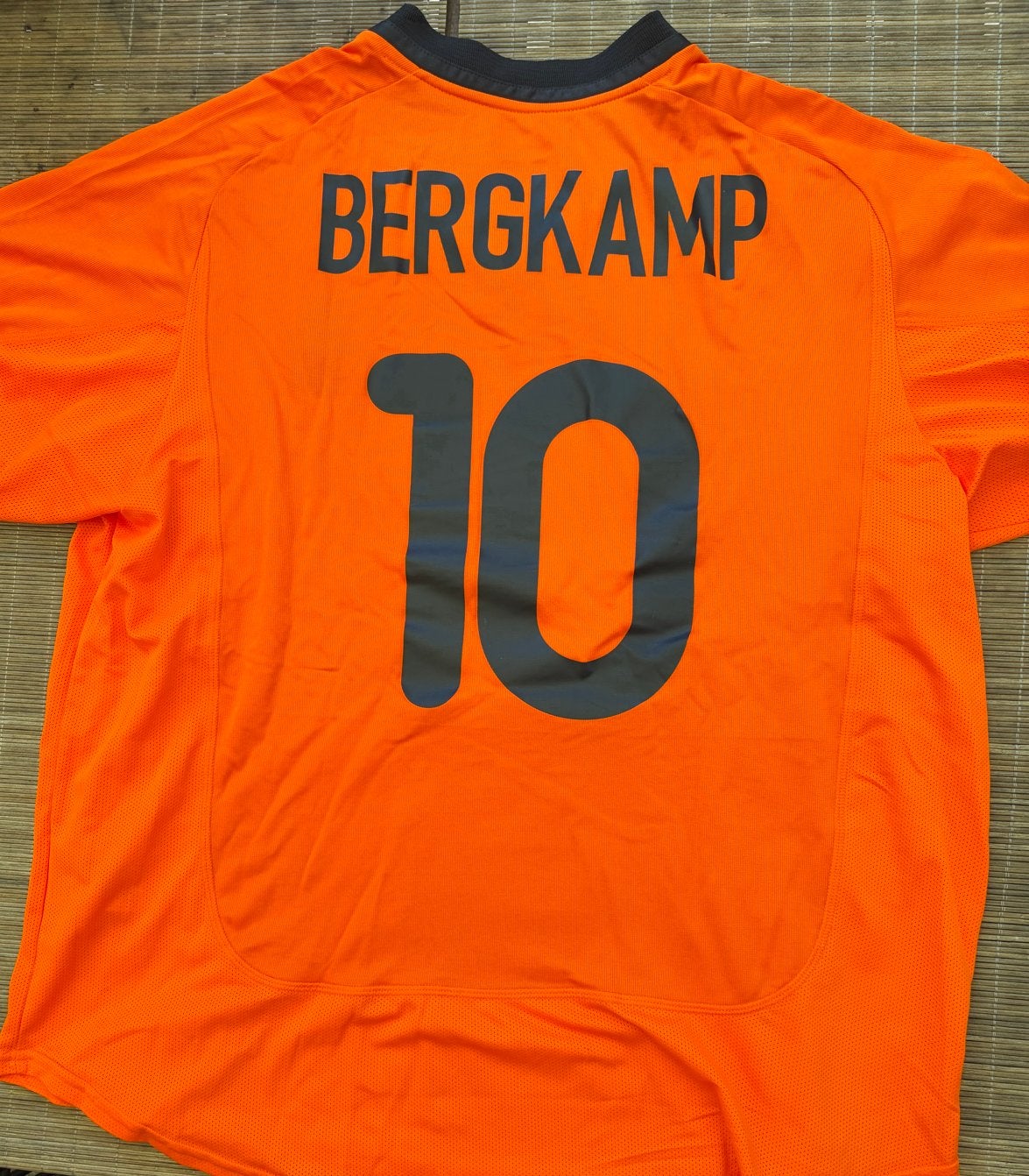 Nooit gedragen Nike Oranje shirt Bergkamp nr. 10 Maat XL, Maat 56/58 (XL), Oranje, Ophalen of Verzenden, Zo goed als nieuw