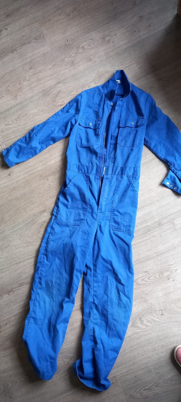 Blauwe overall maat 152, Ophalen of Verzenden, Gebruikt, Jongen of Meisje, Overige typen
