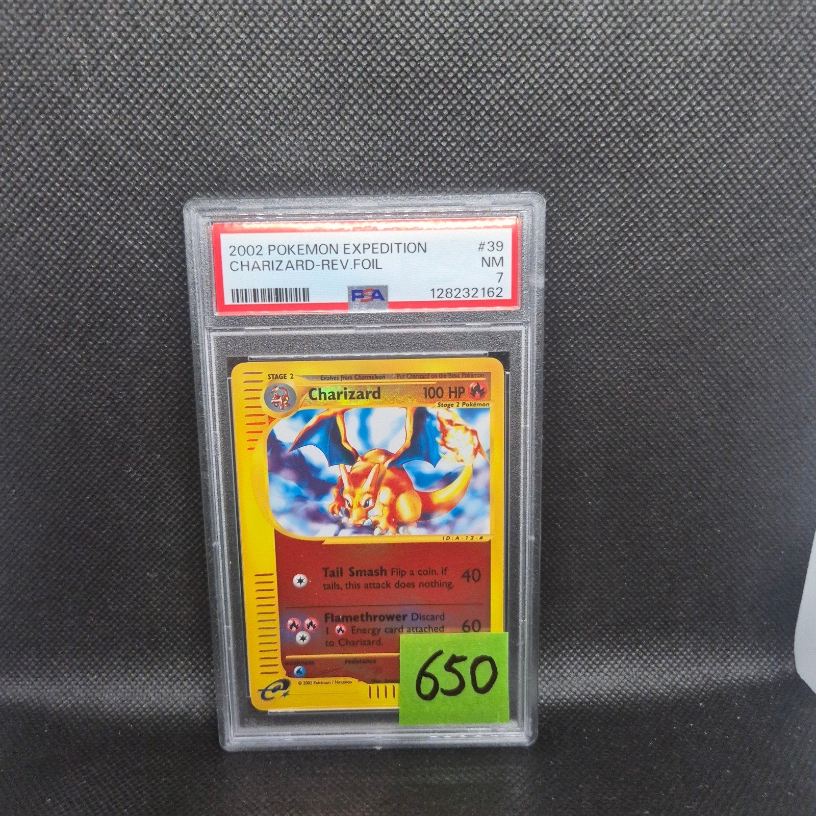 Charizard Rev Foil Expedition PSA 7, Ophalen of Verzenden, Zo goed als nieuw, Foil