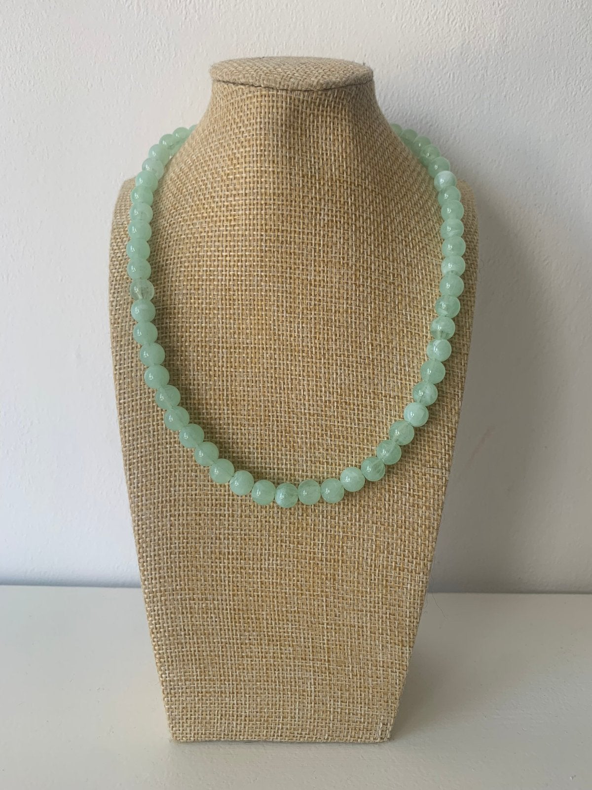 Korte ketting mintgroen, Sieraden, Tassen en Uiterlijk, Kettingen, Ophalen of Verzenden, Nieuw, Groen, Overige materialen