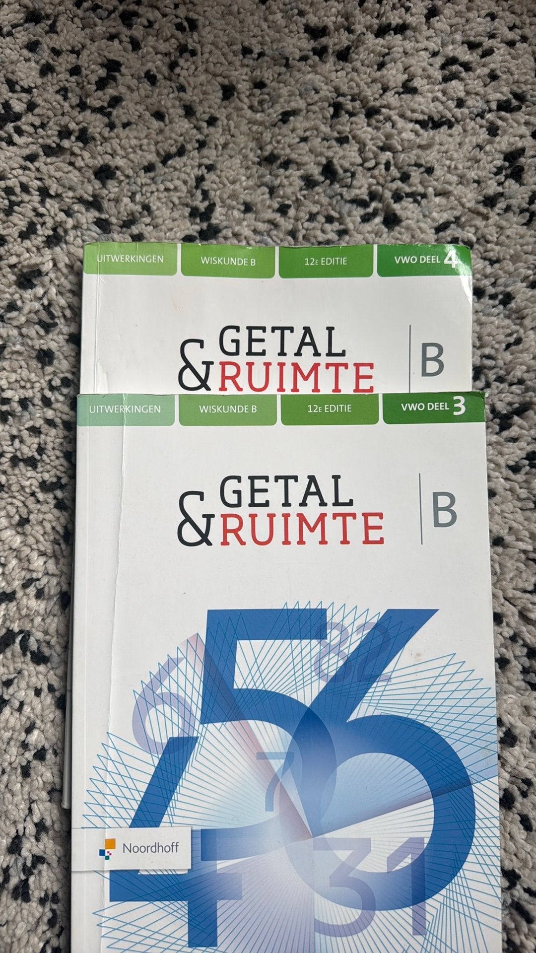 Getal en ruimte, deel 3 en 4, wiskunde B VWO5/6, Ophalen of Verzenden, Zo goed als nieuw, Overige onderwerpen