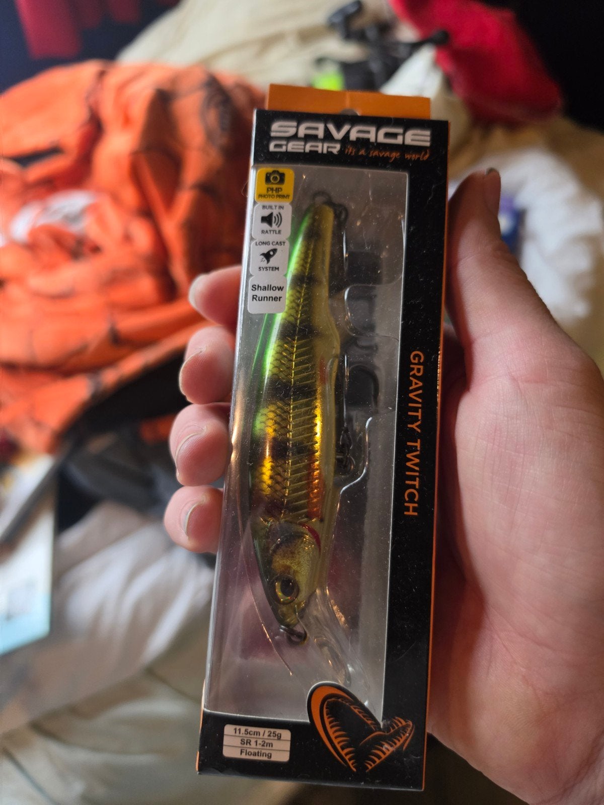 Savage Gear Gravity Twitch SR 11.5cm 25g - Peach, Watersport en Boten, Ophalen of Verzenden, Nieuw, Kunstaas