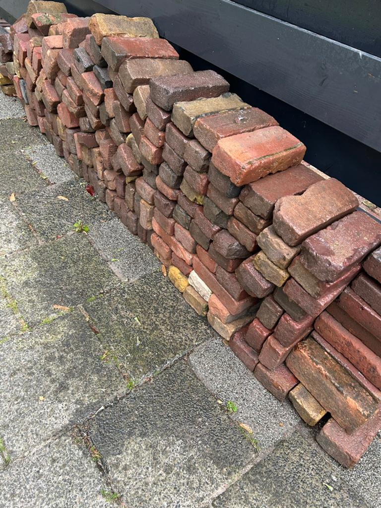 Oude klinkers, Tuin en Terras, Overige materialen, Gebruikt, Klinkers, Ophalen of Verzenden