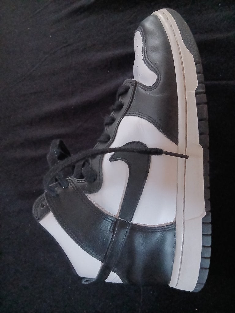 Nike dunk high black and white 8.5/40, Zwart, Nike, Ophalen of Verzenden, Sneakers of Gympen