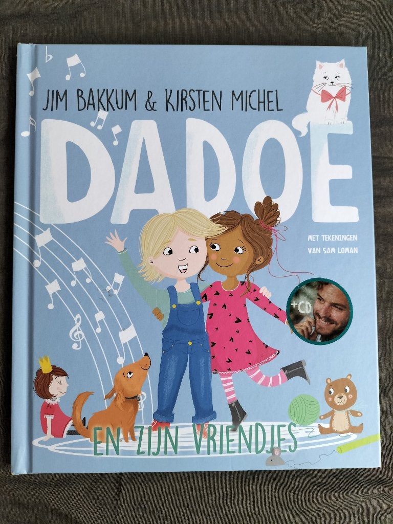 Jim Bakkum - Dadoe en zijn vriendjes / boek + muziek-CD, Fictie algemeen, Jongen of Meisje, Jim Bakkum, Ophalen of Verzenden
