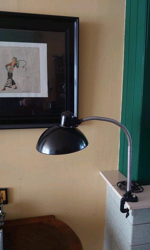 KAISER Idell burolamp uit 50-er jaren., Gebruikt, Bauhaus / Duits Midcentery, Minder dan 100 cm, Metaal