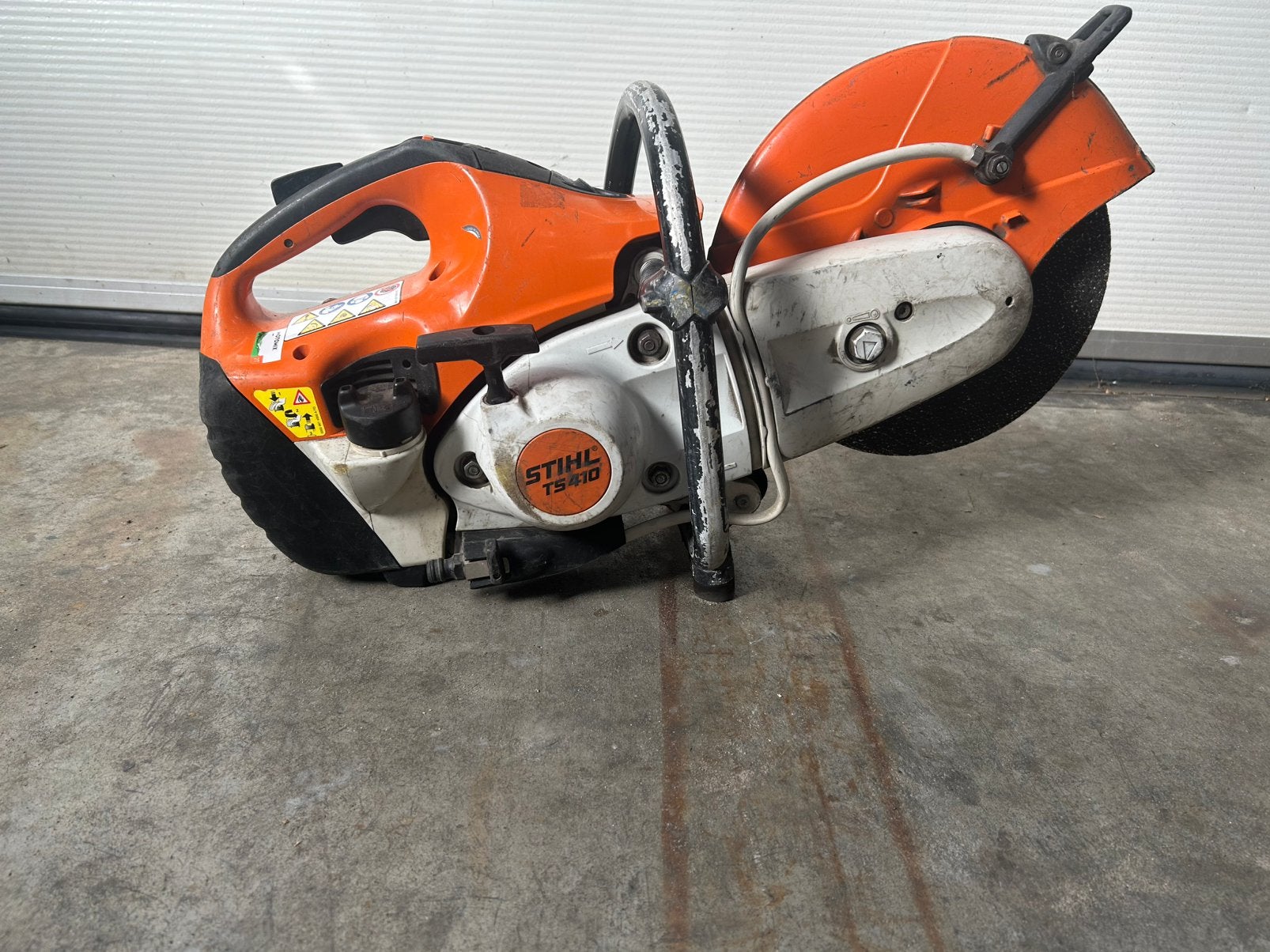 Stihl TS410 doorslijper bandenzaag, Doe-het-zelf en Verbouw, Ophalen, 1200 watt of meer, Kettingzaag, 70 mm of meer