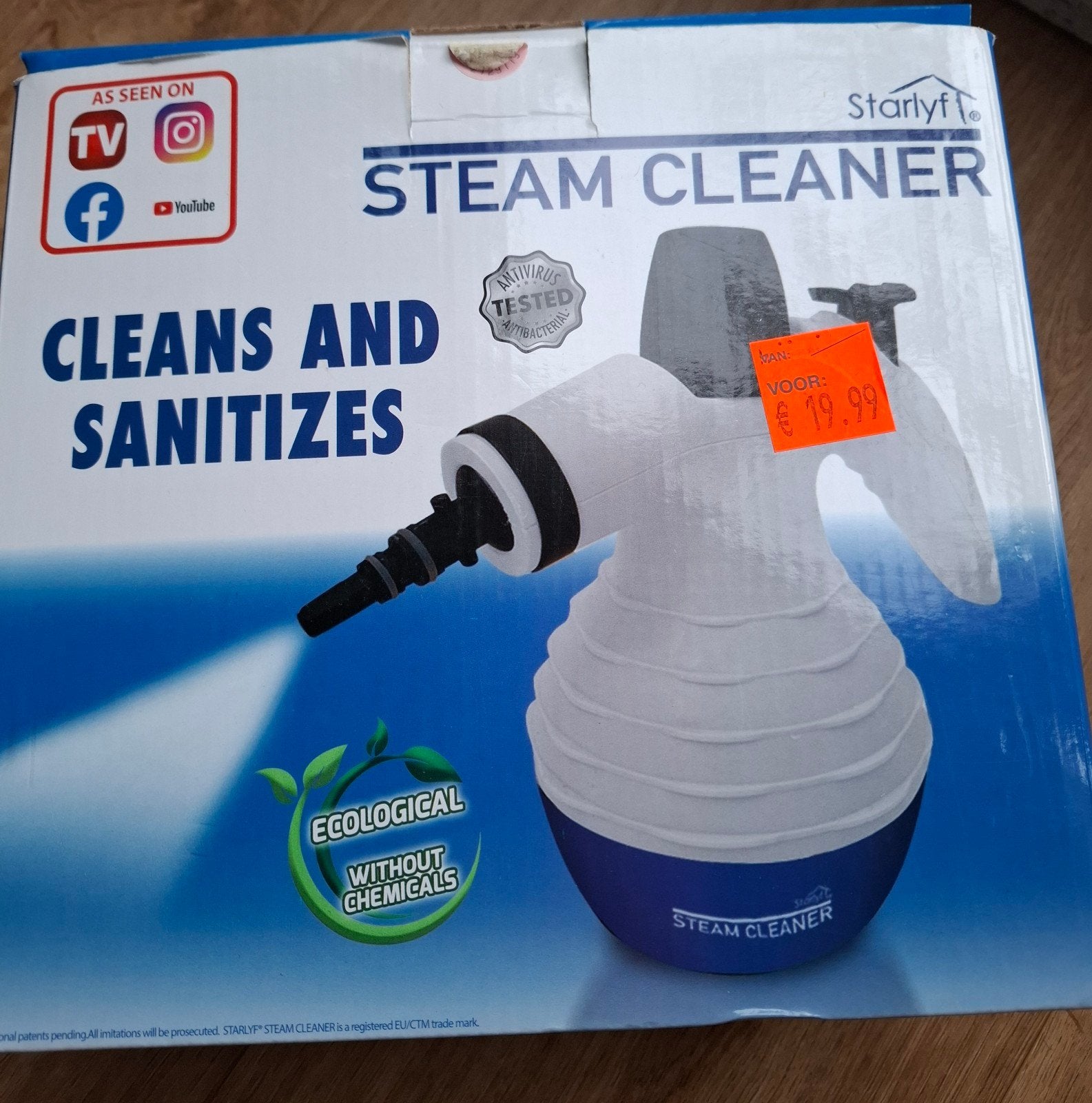 Starlyf Steam Cleaner - stoomreiniger,, Ophalen, Zo goed als nieuw