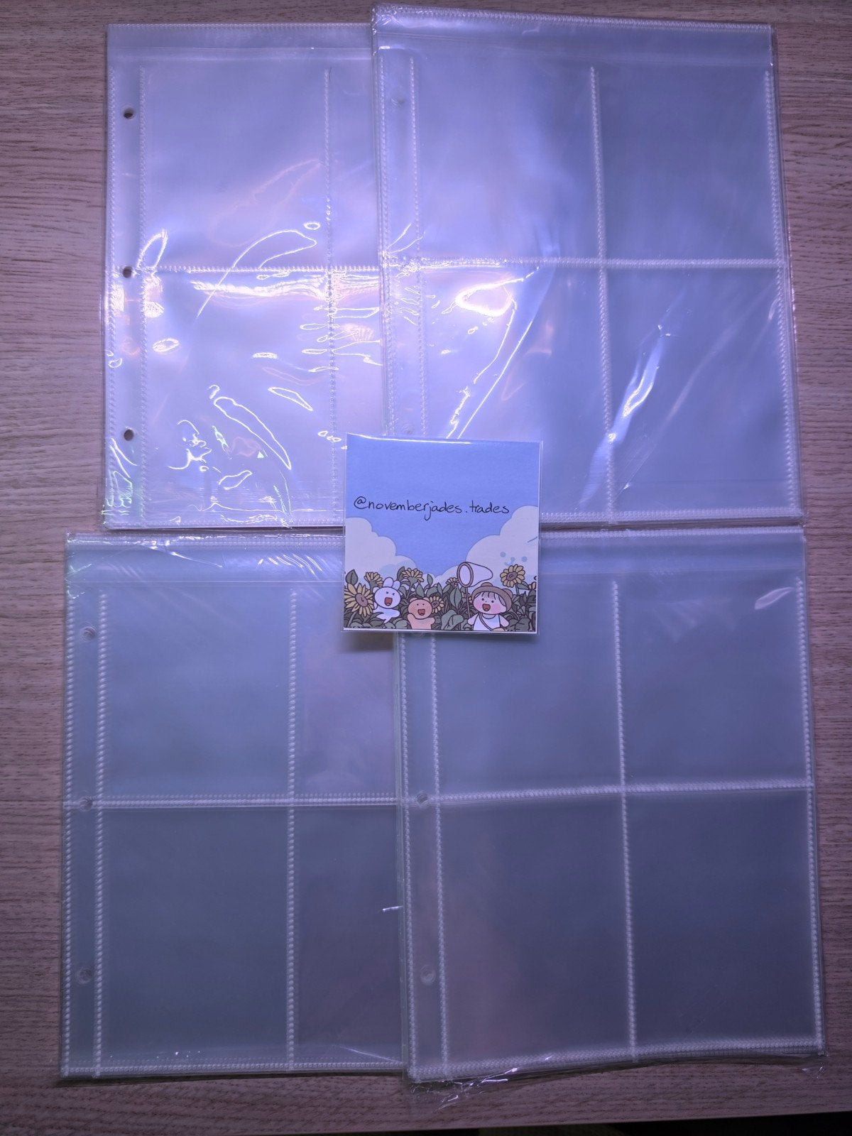 Sealed A5 4-pocket binder pages (25 per pak), Verzenden, Nieuw, Gebruiksvoorwerp
