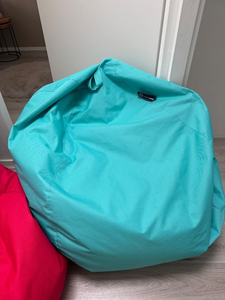 Zitzak, Huis en Inrichting, Ophalen, Zo goed als nieuw, Blauw, Zitzak