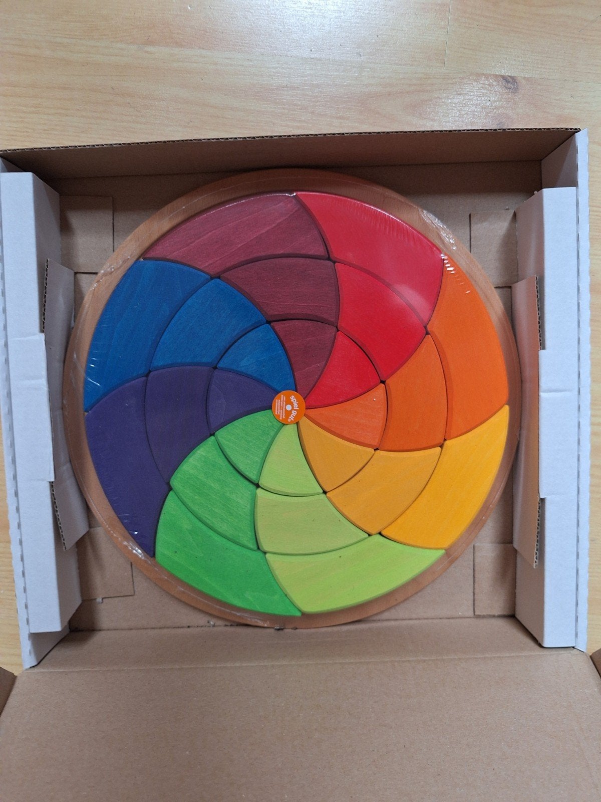 Grimm's Regenboog Spiraal Houten Puzzel Nieuw in Doos, Ophalen of Verzenden, Nieuw, Overige merken