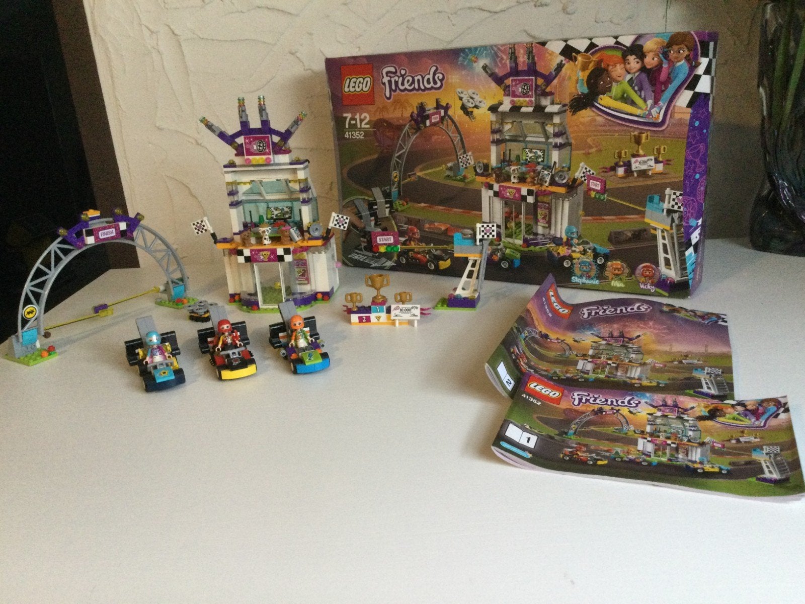 lego Friends racebaan, Lego, Ophalen of Verzenden, Zo goed als nieuw, Compleet