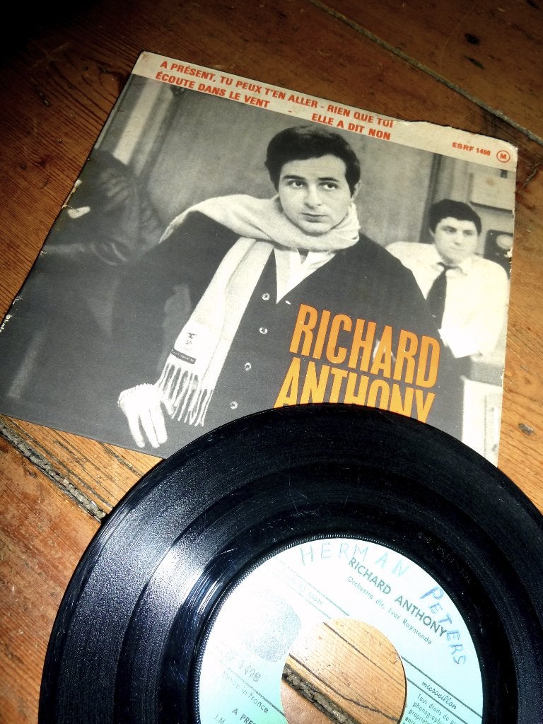 EP RICHARD ANTHONY A PRESENT, TU PEUT 1964, Cd's en Dvd's, EP, Ophalen of Verzenden, EP