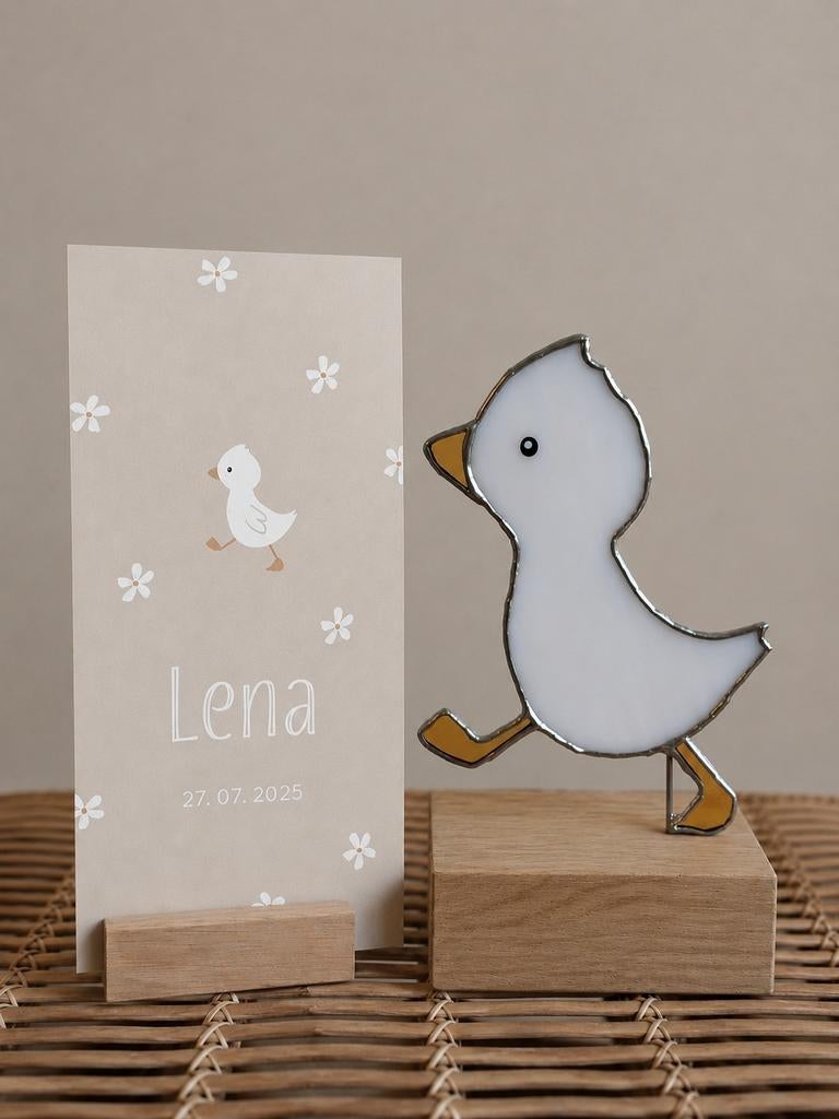 Kraamcadeau glas in lood, Kinderen en Baby's, Ophalen of Verzenden, Nieuw, Kraamcadeau