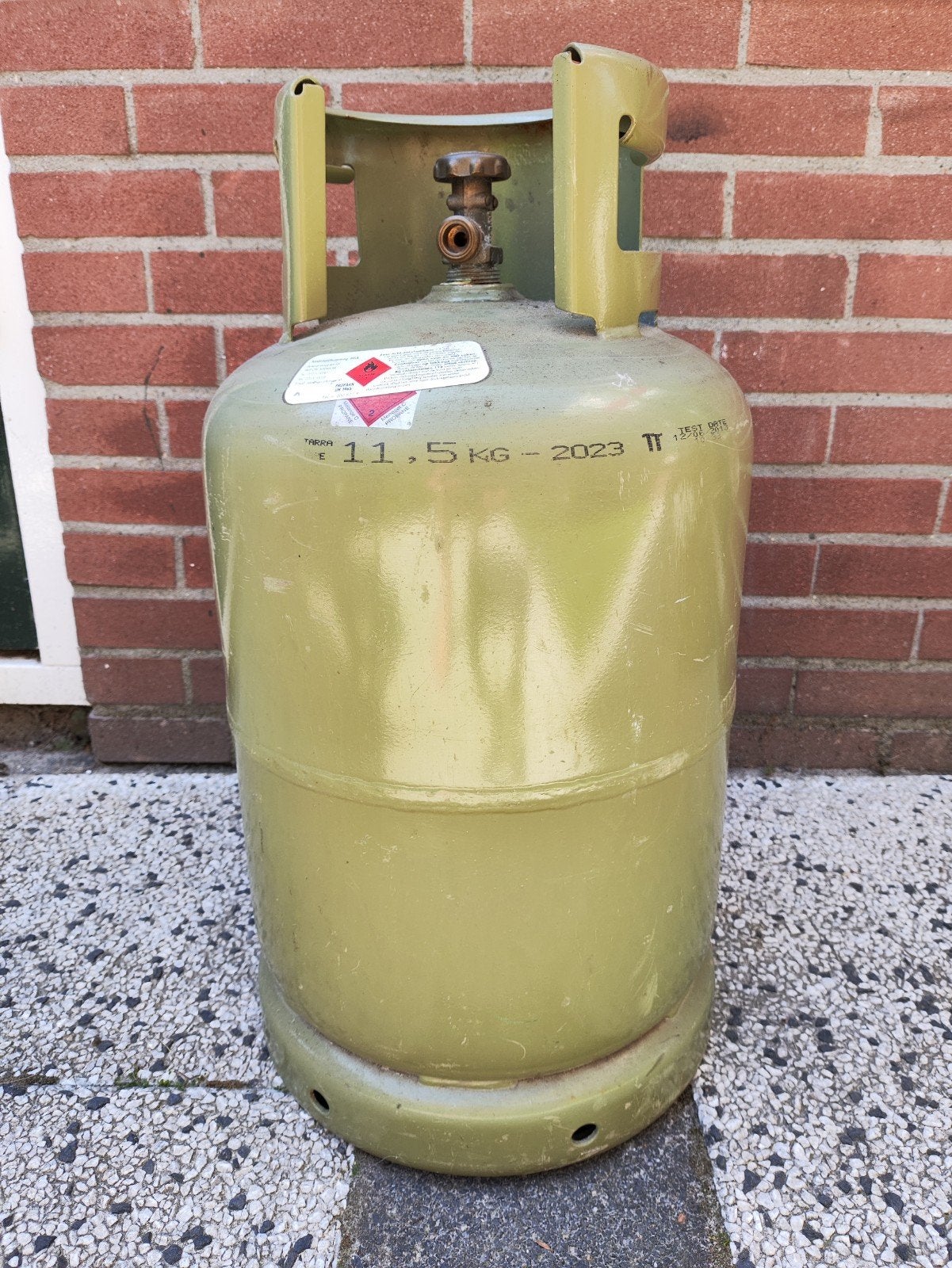 11,5 kg gasfles - leeg, Ophalen