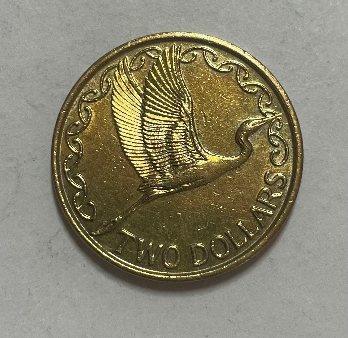 2 dollar Nieuw Zeeland 1990, Postzegels en Munten, Munten | Oceanië, Ophalen of Verzenden
