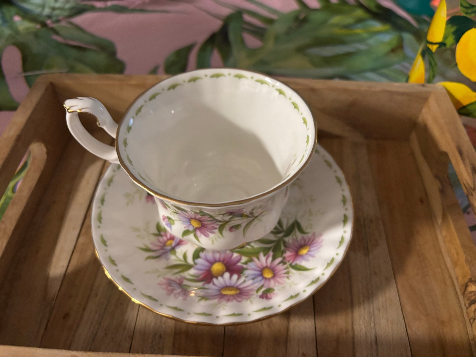 Vintage Royal Albert Maand van het Jaar September Kop en Sch, Antiek en Kunst, Ophalen