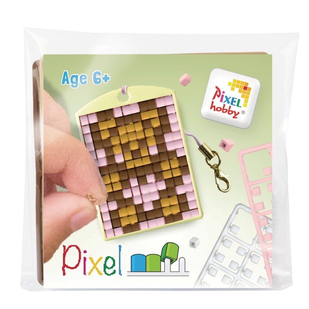 Pixelhobby medaillon startset teddybeer sleutelhanger 23153, ., Dieren, Nieuw, Ophalen of Verzenden