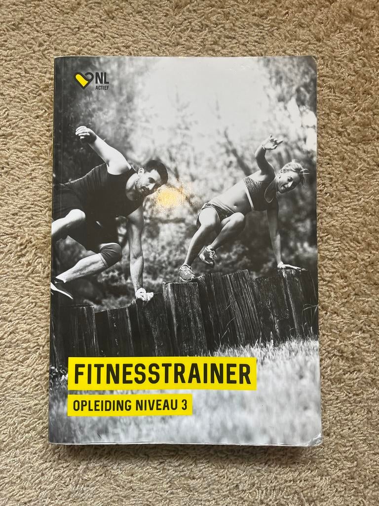 NL Actief Fitnesstrainer Opleiding Niveau 3 Studieboek, Ophalen of Verzenden, MBO