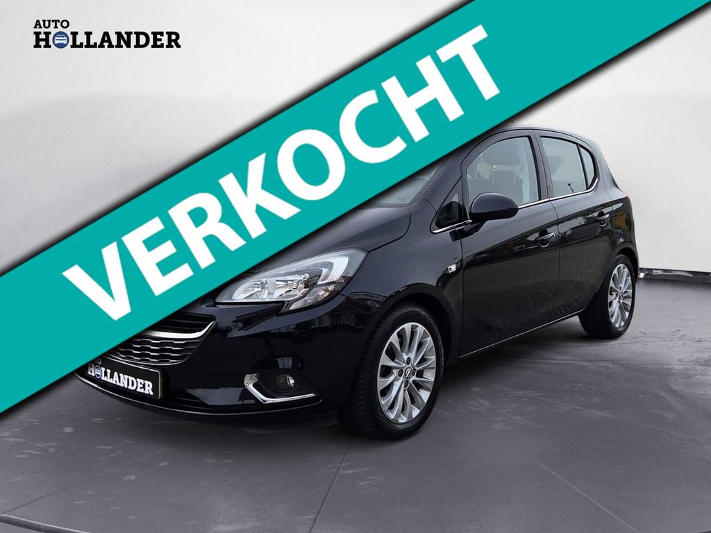 Opel Corsa 1.0 Turbo Online Edition.PDC . Cruise c. Afn trek, Voorwielaandrijving, Gebruikt, Euro 6, Blauw