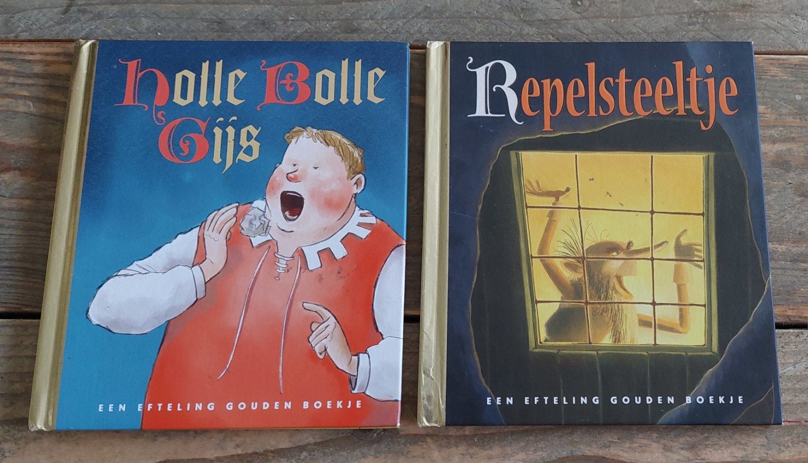 Efteling Gouden Boekjes: Holle Bolle Gijs & Repelsteeltje, Verzamelen, Efteling, Ophalen of Verzenden, Gebruikt, Overige typen