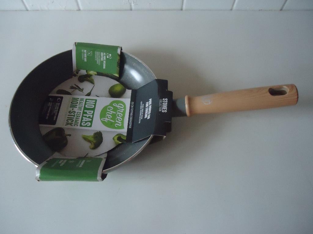 Green Chef kleine braadpan 20 cm nieuw, ongebruikt, no pfas, Ophalen, Keramische plaat, Koekenpan of Braadpan, Nieuw
