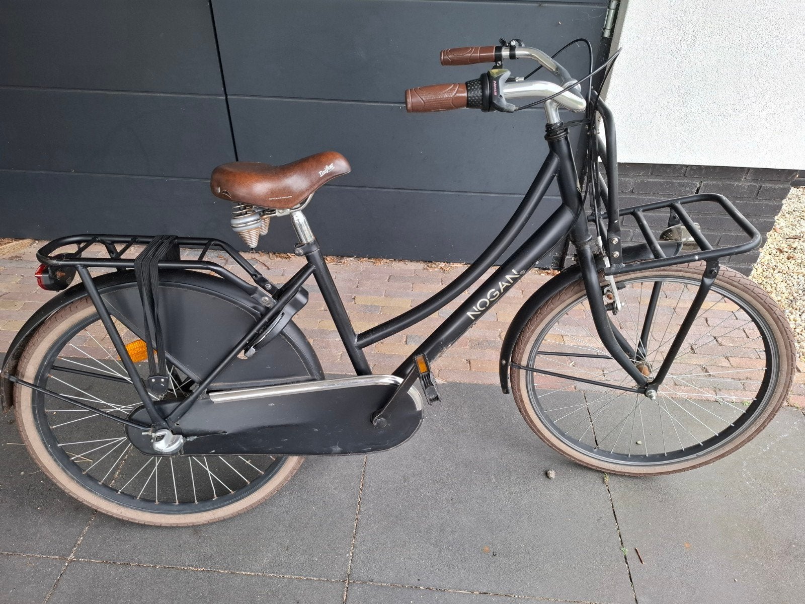 Nogan 24 inch transportfiets zwart 3 versnellingen, Fietsen en Brommers, Ophalen, Gebruikt, 24 inch, Nogan