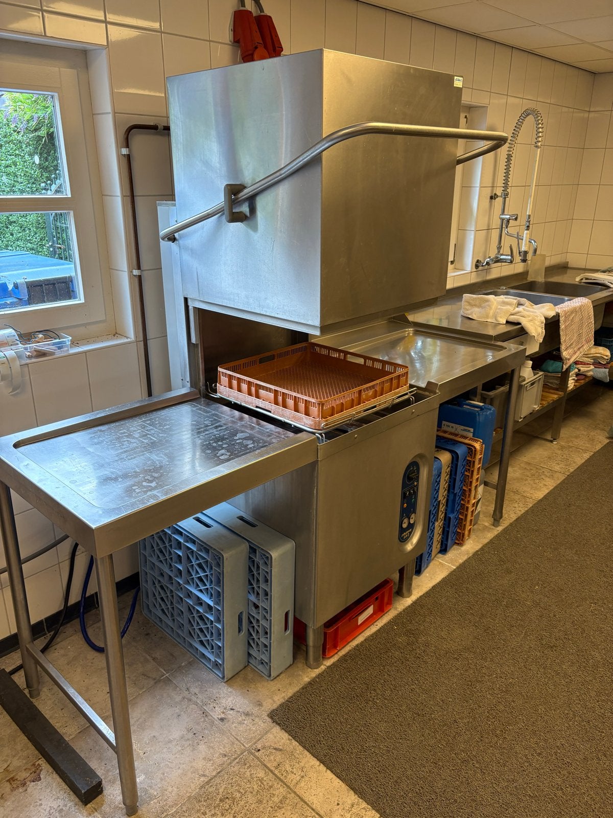 Rhima L62 Doorschuif Vaatwasser - Professioneel, Gebruikt, 60 cm of meer, Ophalen of Verzenden, Kort programma