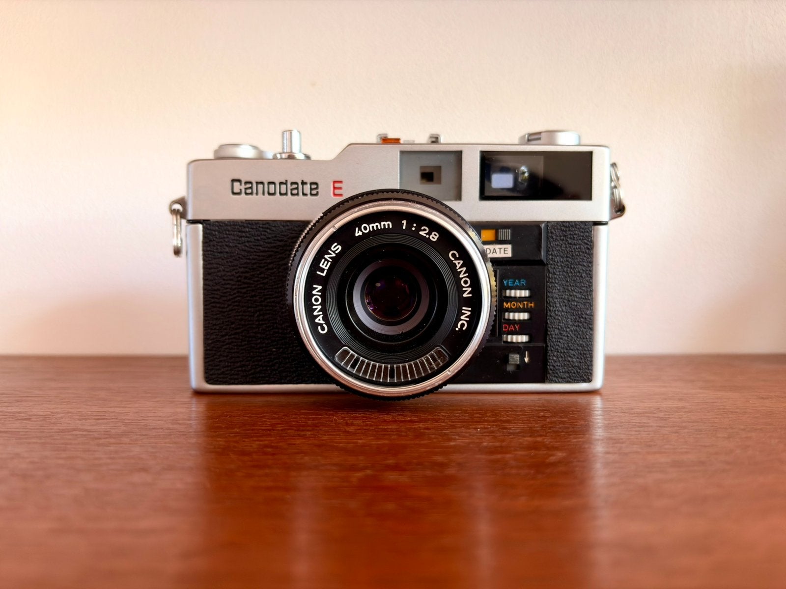 Canon Canodate E Rangefinder met 40mm 2.8 lens, Audio, Tv en Foto, Ophalen of Verzenden, Gebruikt, Compact, Canon