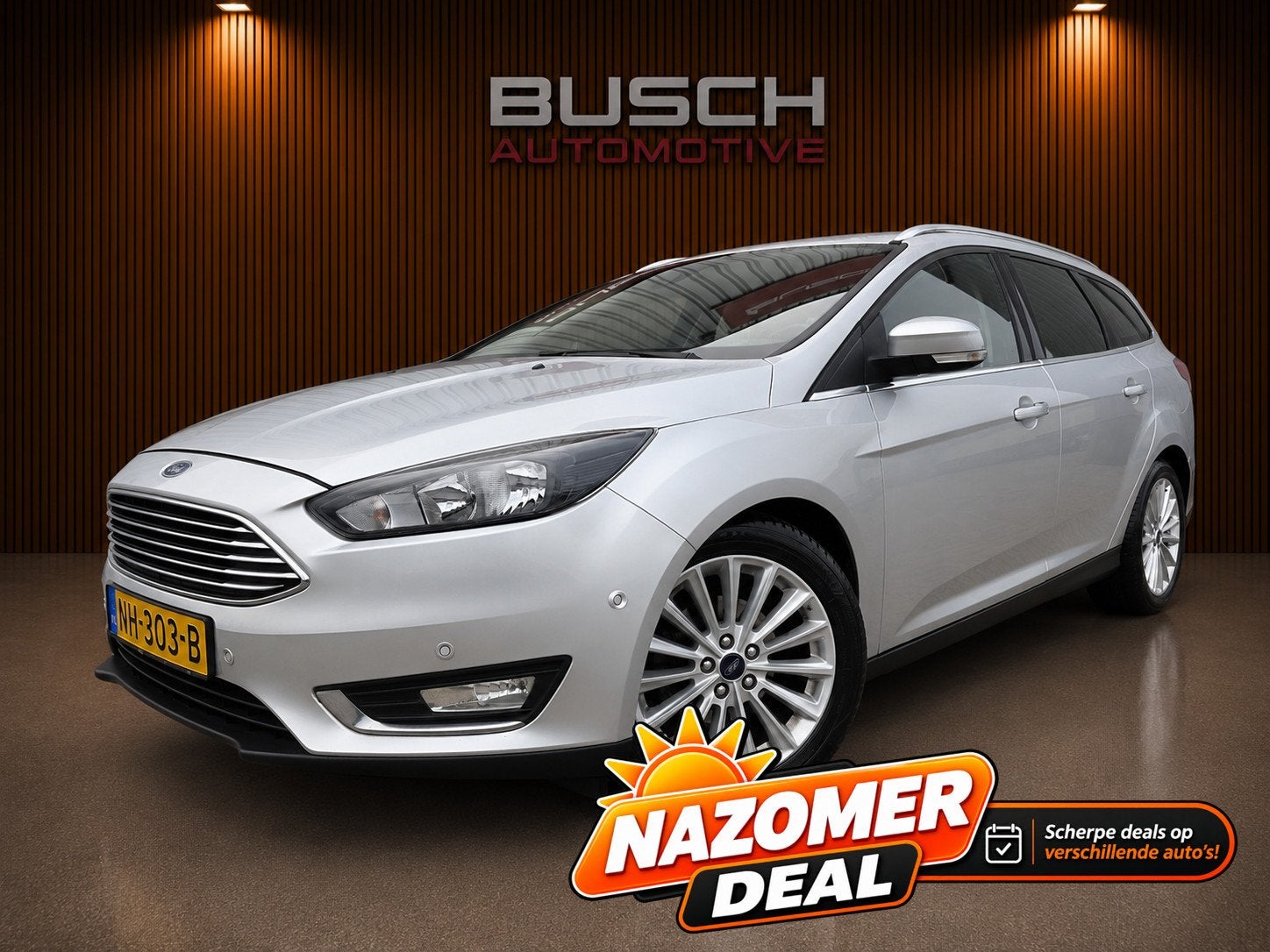 Ford Focus Wagon 1.0 Titanium | 2e EIGENAAR | NAVI | KEYLESS, Dealer onderhouden, Gebruikt, Euro 6, Automatische klimaatregeling