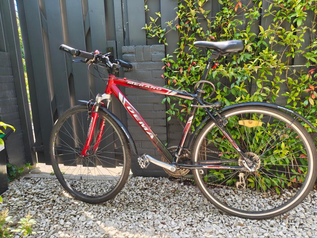 Fietsframe Dema Merano (rood/zwart) - Alleen frame, Ophalen, Frame, Gebruikt, Dema Merano