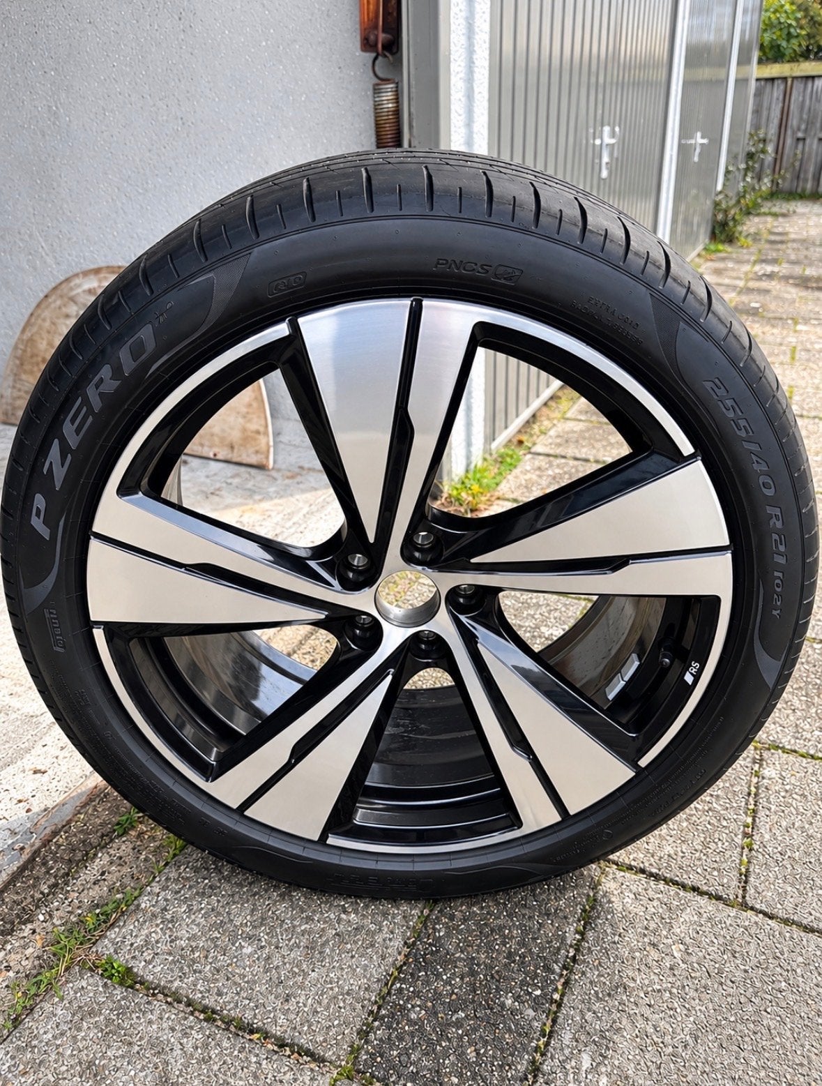 Originele Audi Q5 Sportback RS 21 inch velgen Pirelli, Gebruikt, 255 mm, Banden en Velgen, Personenwagen