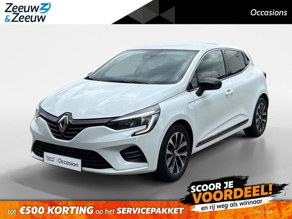 Renault Clio 90PK TCe Techno | Navi | Camera | Parkeersensor, 12 maanden, Gebruikt, Euro 6, Leder en Stof