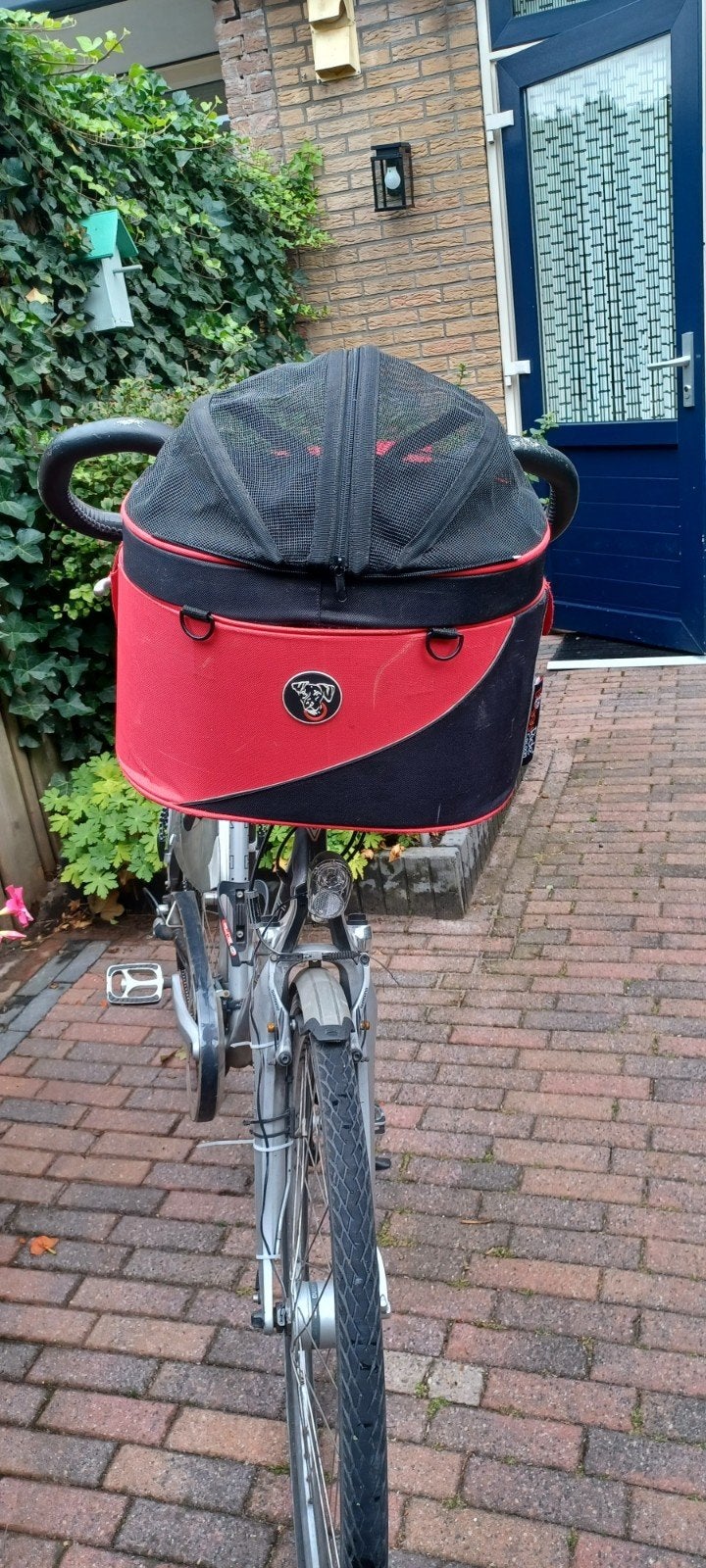 DoggyRide fietsmand rood, Ophalen, Gebruikt, Stuurbevestiging, DoggyRide