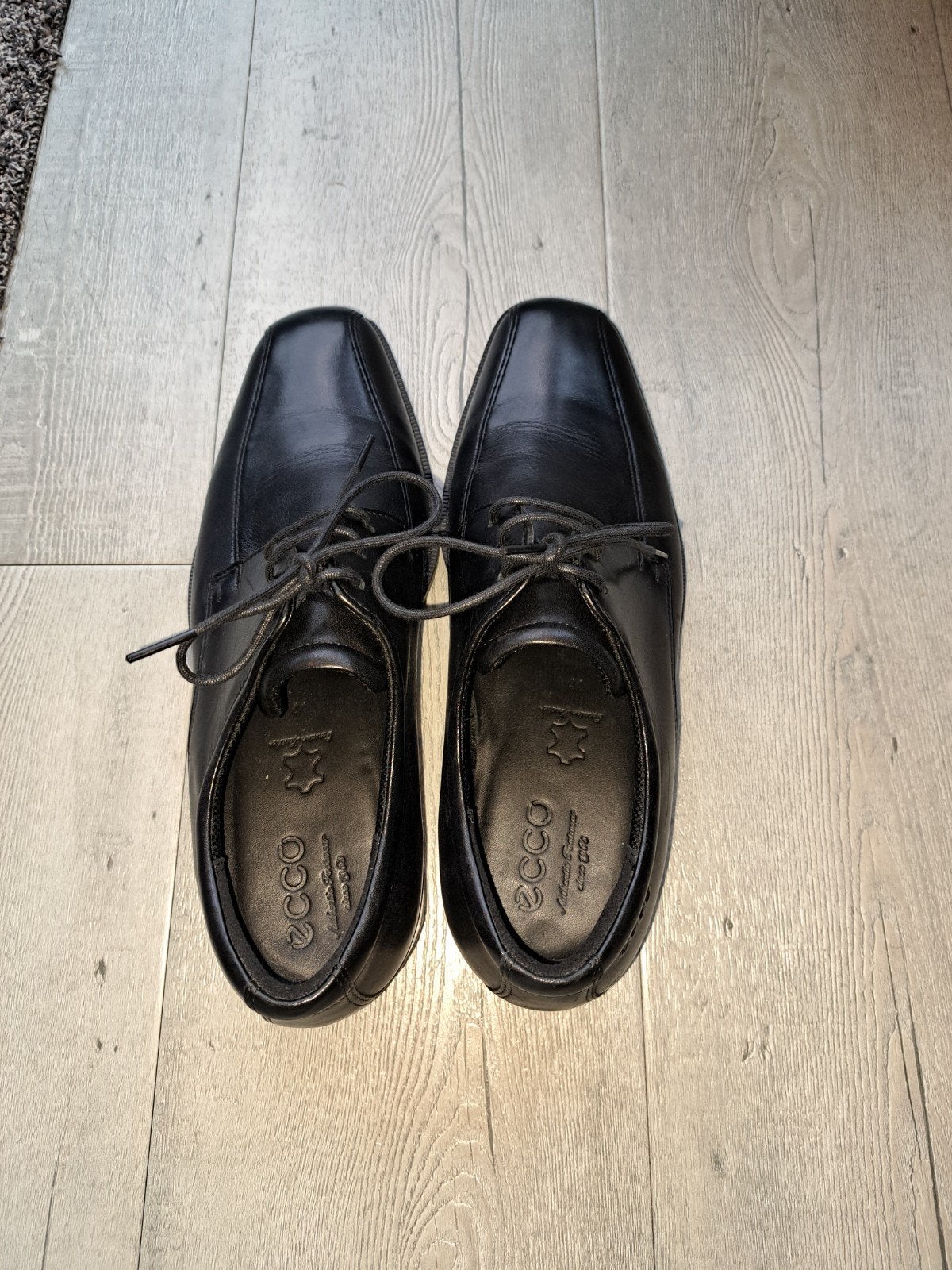 nieuwe zwarte heren Ecco veterschoenen, maat 41, Ecco, Zwart, Ophalen of Verzenden, Zo goed als nieuw