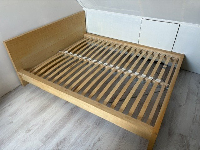 2 persoons bed inclusief gratis matrasbeschermers + dekbed, Ophalen, Gebruikt, Tweepersoons, 160 cm