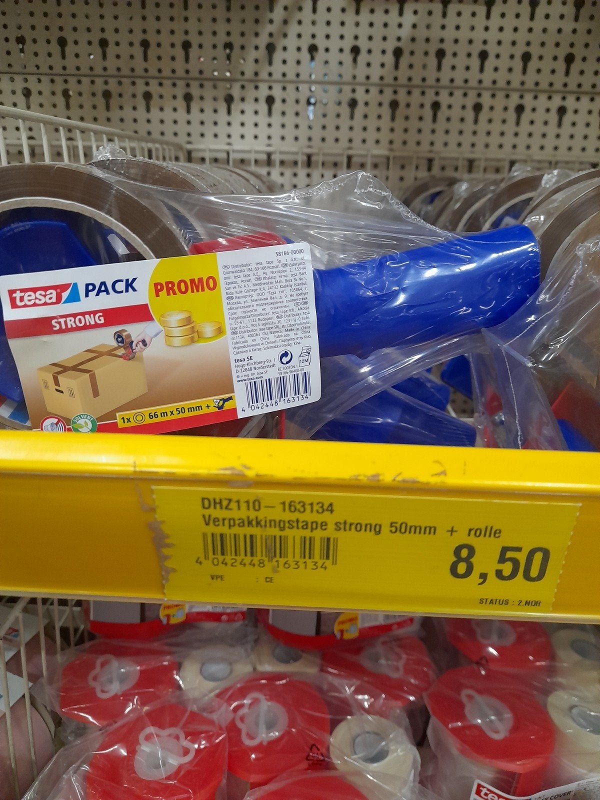 te koop 2x Nieuwe Tesa brede plakbandhouder verhuistape, Ophalen of Verzenden, Nieuw