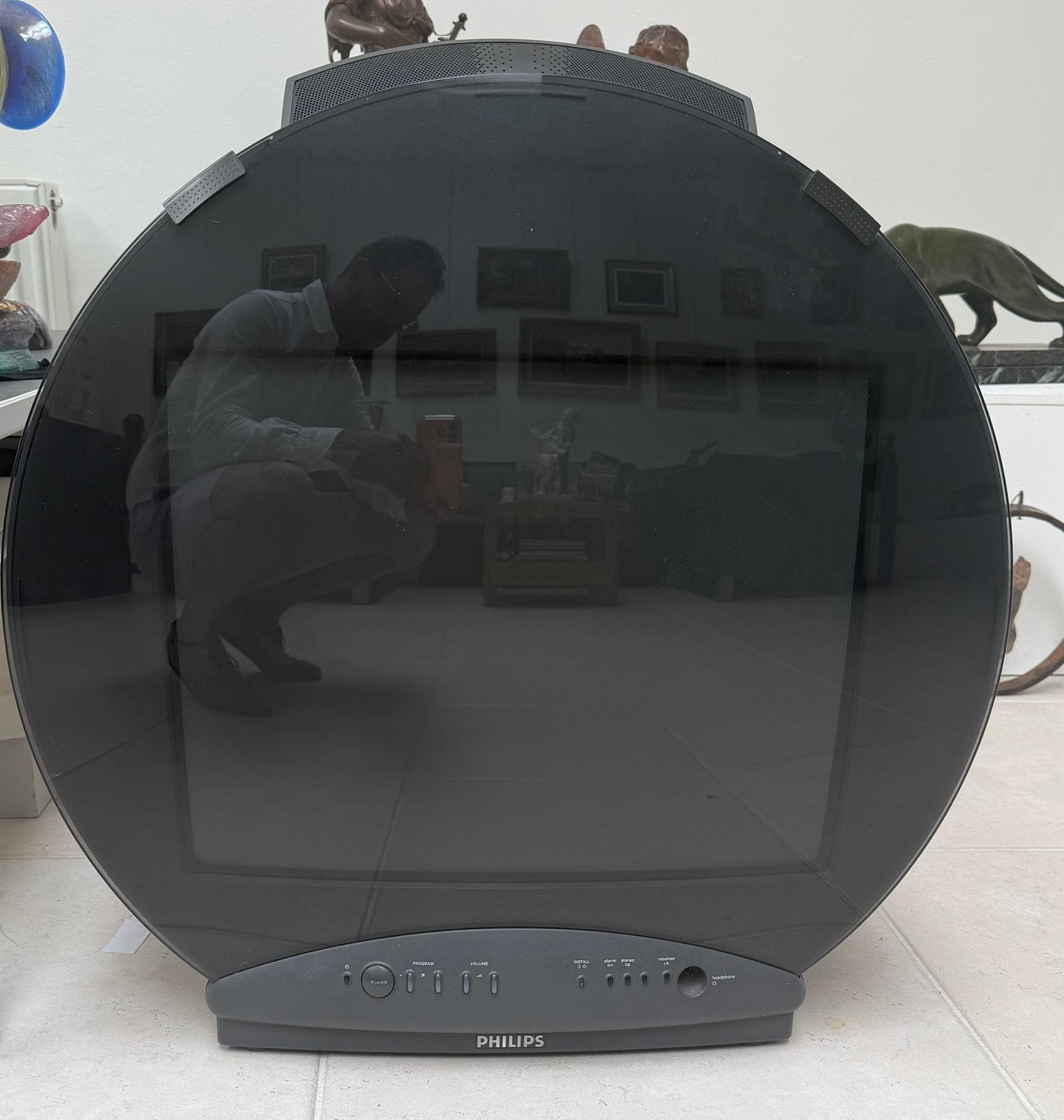 Philips 21PT350A Sensuval Anubis B, Antiek en Kunst, Ophalen, Overige typen, Zwart, Overige materialen