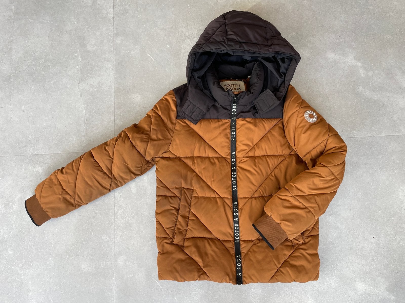 Scotch & Soda winterjas maat 140 jongens boy, Kinderen en Baby's, Ophalen of Verzenden, Zo goed als nieuw, Jongen, Jas