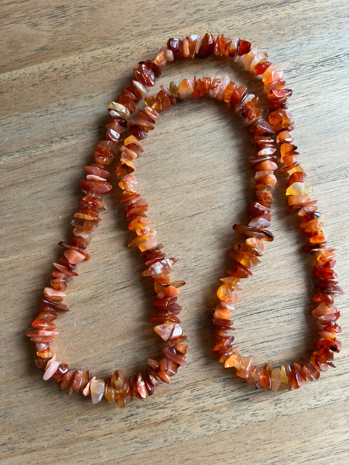Prachtige ketting Carneool chips, Ophalen of Verzenden, Overige materialen, Ketting