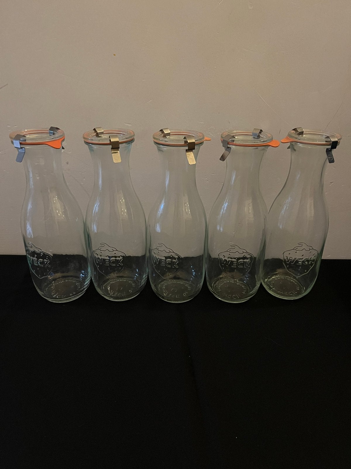 Set van 5 Weck flessen - 25 cm hoog, Ophalen