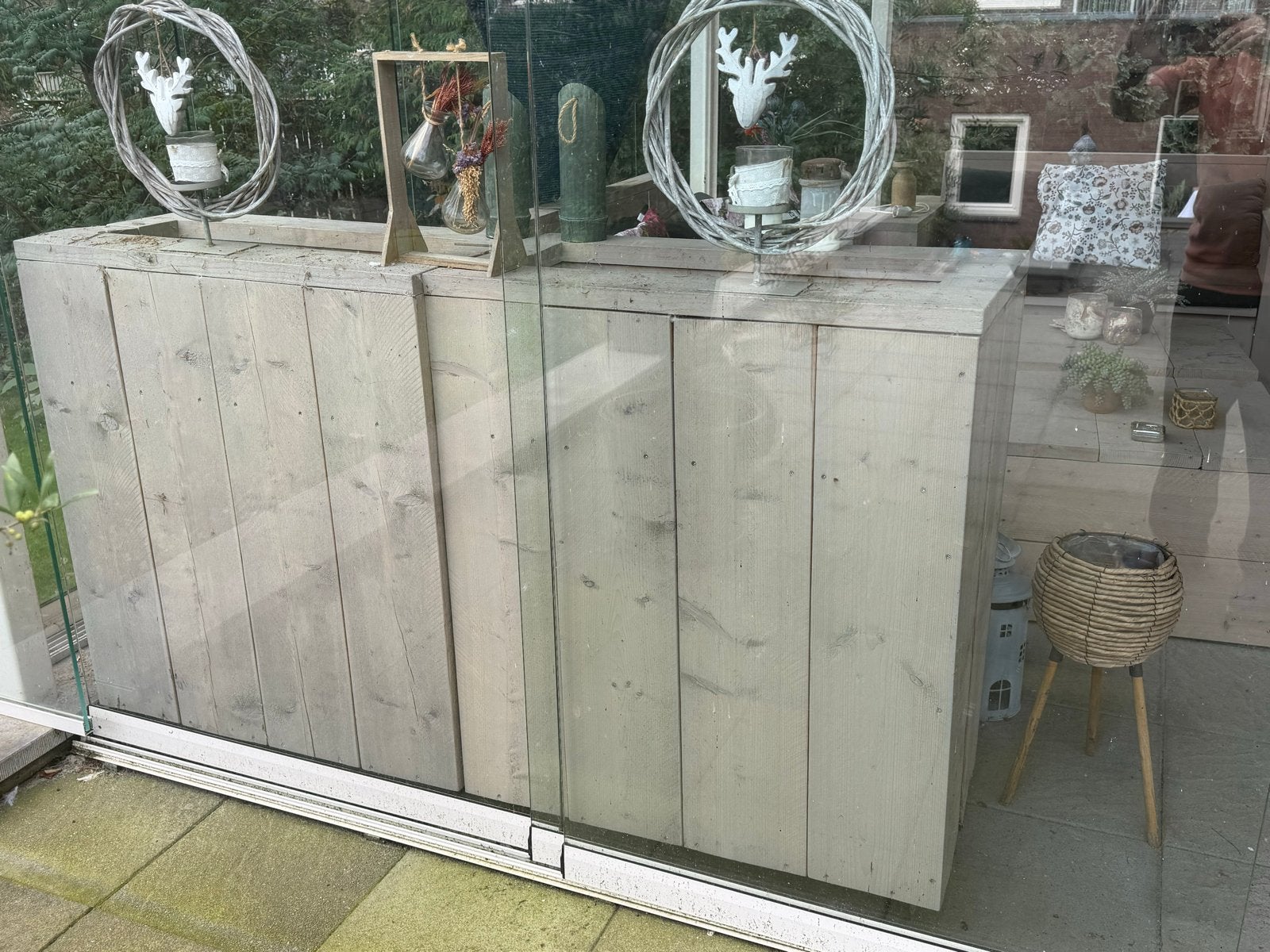 Foto 5 van Complete Steigerhouten Loungeset met Kussens
