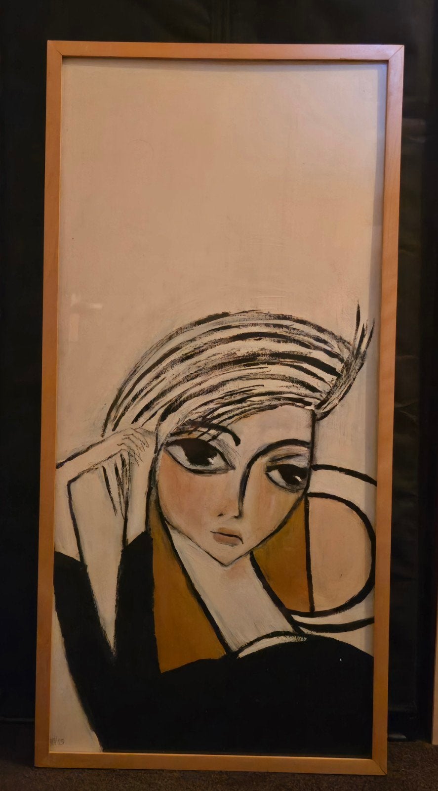 schilderij acrylverf naar Jan Toorop, Ophalen, Acrylverf