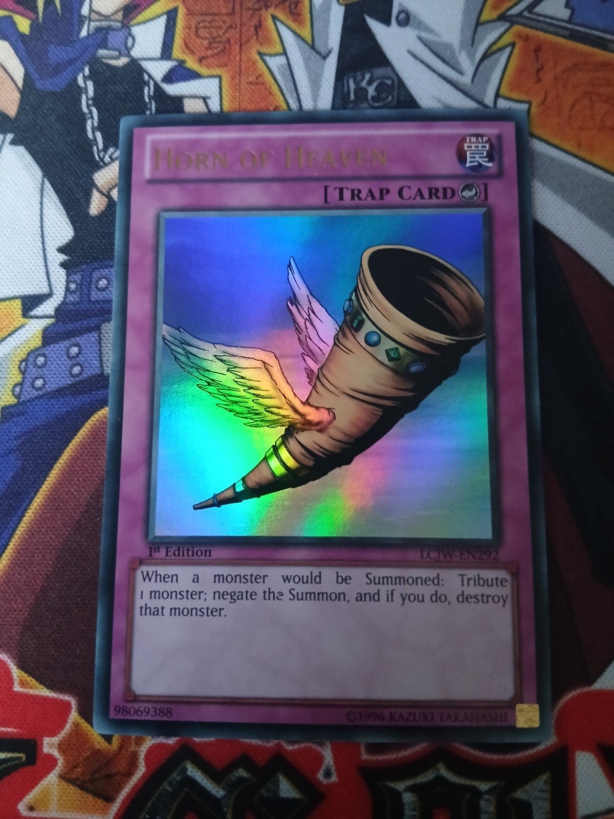 Horn of Heaven - Ultra Rare LCJW - Yu-Gi-Oh, Hobby en Vrije tijd, Verzamelkaartspellen | Yu-gi-Oh!, Ophalen of Verzenden, Zo goed als nieuw
