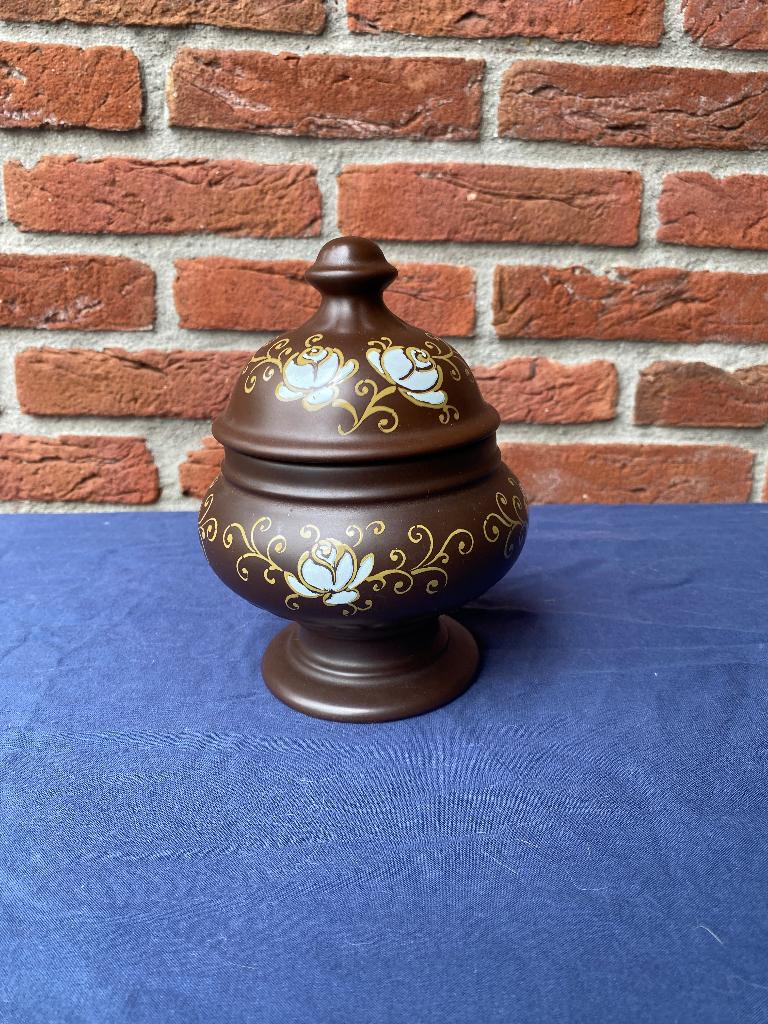 Modica Gouda aardewerk plateel Rosita bonbonnière, Antiek en Kunst, Antiek | Keramiek en Aardewerk, Ophalen of Verzenden