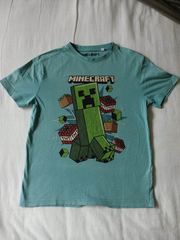 MINECRAFT T-Shirt - maat 134-140 (2023 Mojang AB), Meisje, Ophalen of Verzenden, Zo goed als nieuw, 2023 Mojang AB