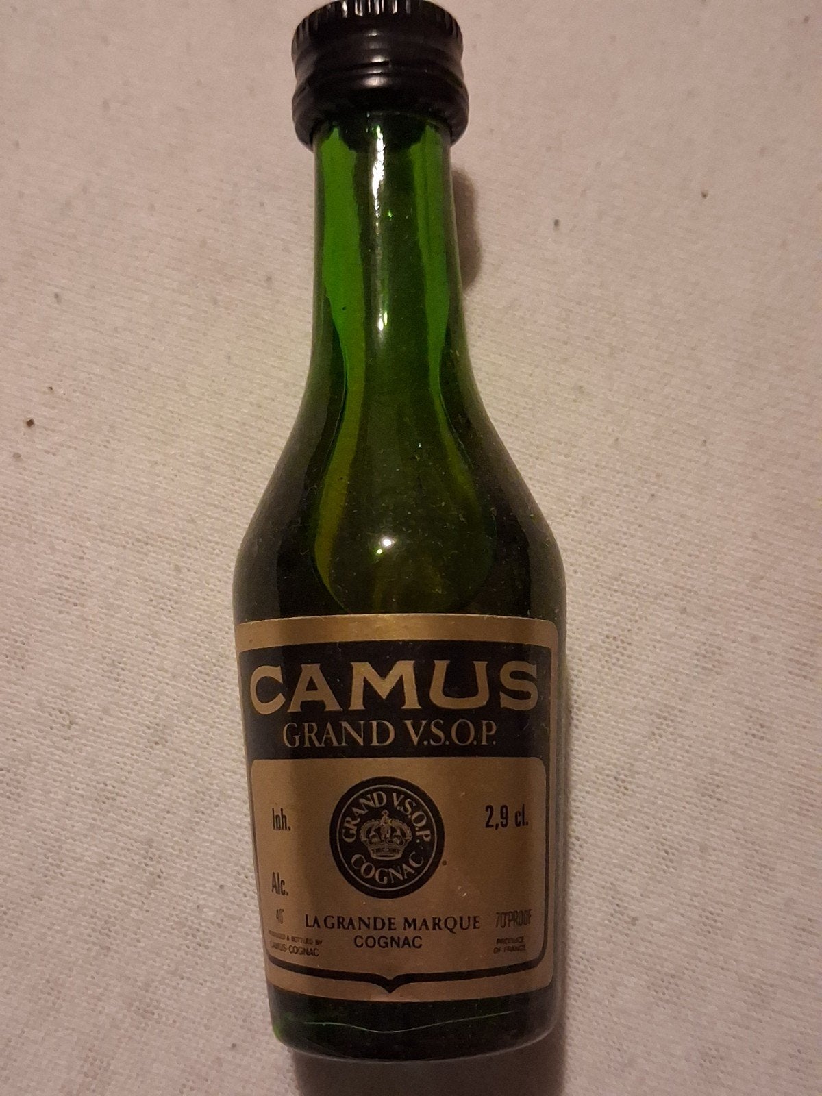 Miniatuurflesje Camus Grand V.S.O.P. Cognac 2,9 cl, Ophalen of Verzenden, Gebruikt