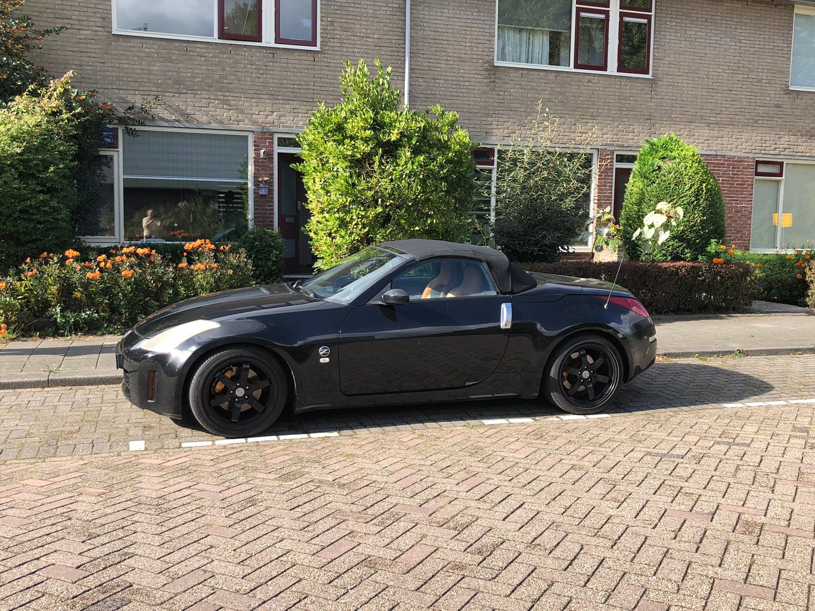 Nissan 350Z 3.5 V6 Roadster 2006 Zwart, Auto's, 350Z, Achterwielaandrijving, 1610 kg, Cabriolet