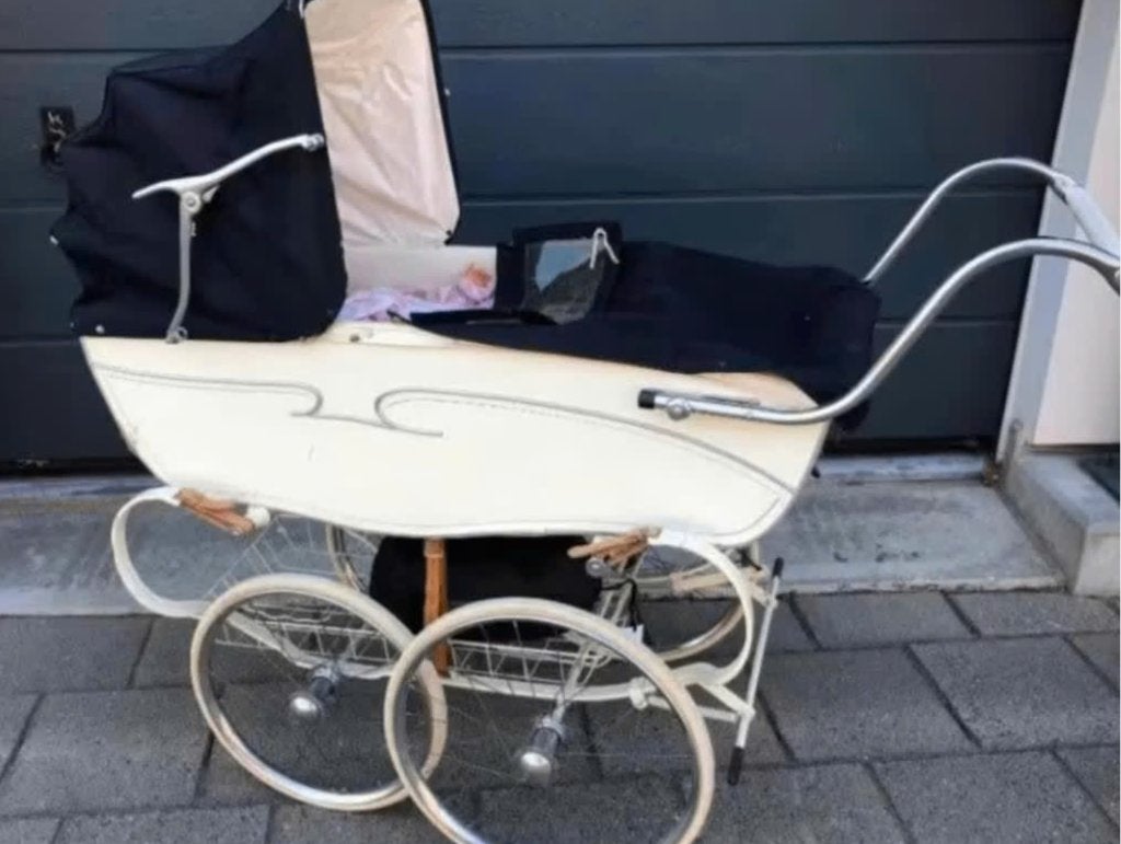 Authentieke kinderwagen uit de jaren 50, Ophalen, Gebruikt, Kinderwagen, Overige merken