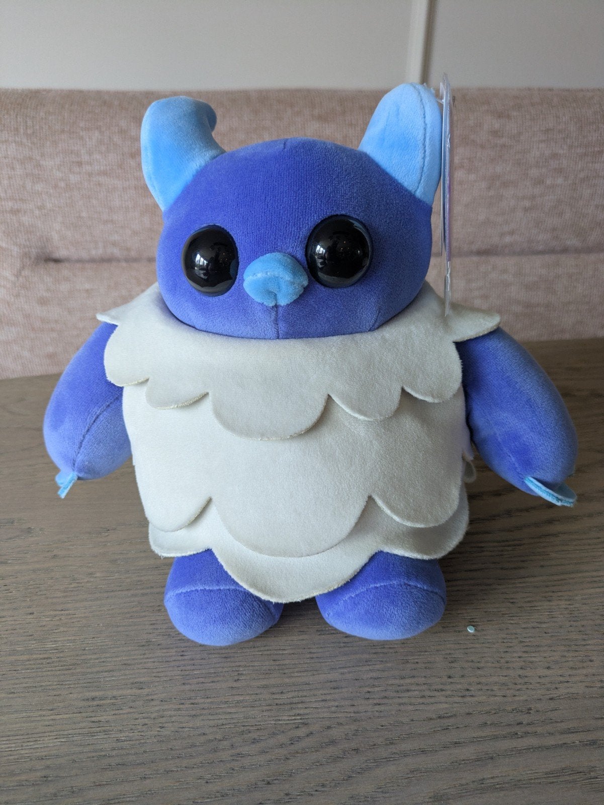 Adopt Me! Yeti knuffel met ongebruikte Roblox code, Overige merken, Overige karakters, Overige typen, Blauw